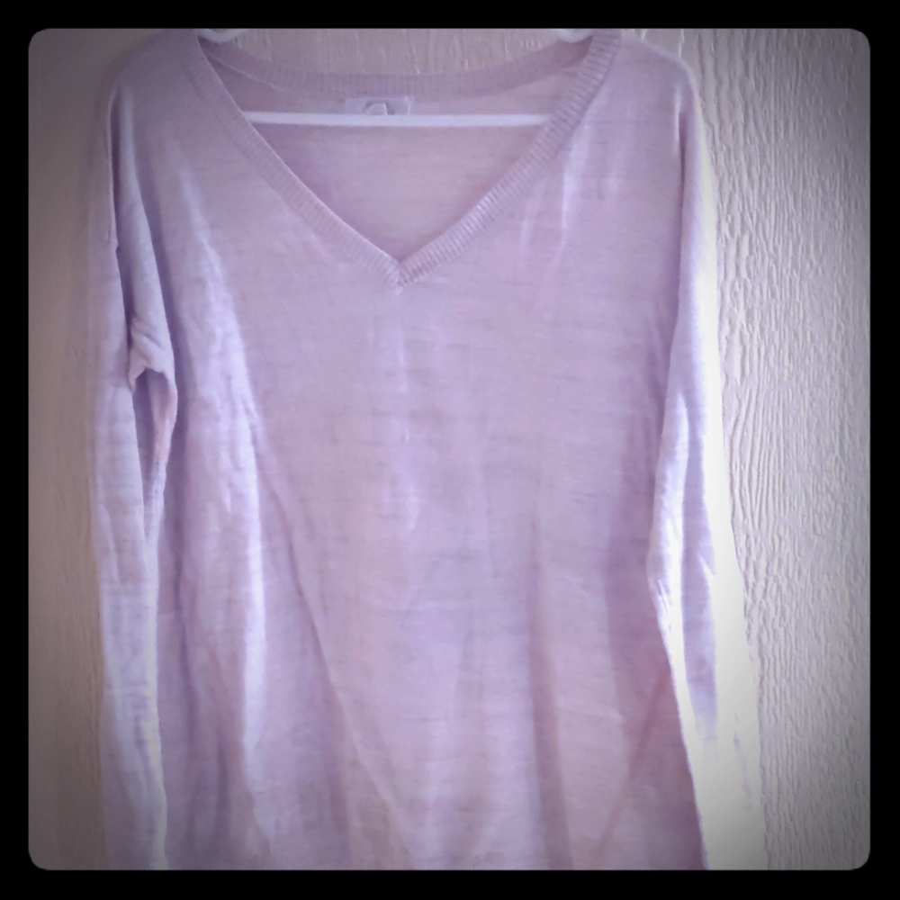 Sun and Shadow Large Light Pink Sweater